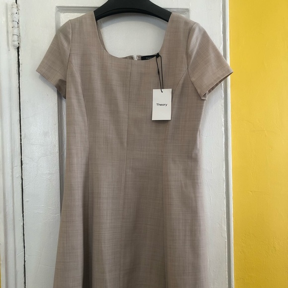NWT Beige Theory Fit and Flare Dress Size 12 - Picture 3 of 6